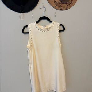 Elegant Cream Sleeveless Top